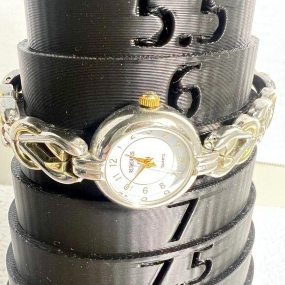 Vtg Rumours Womens Quartz Watch Stainless Steel Gold & Silver Tone Chain Band - Picture 1 of 7